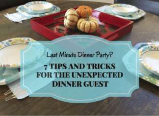 tips for unexpected dinner guest
