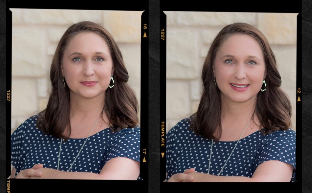woman headshots x2, how to accept a compliment