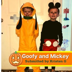 DIY Disney costumes Mickey mouse and goofy costumes