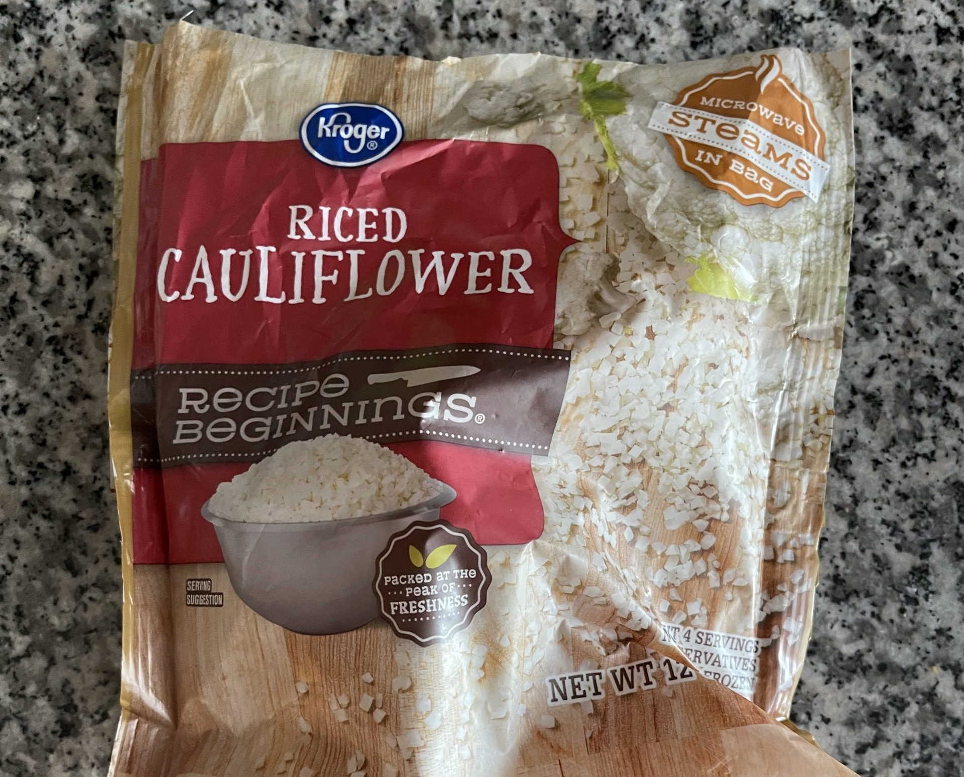 kroger riced cauliflower, plan to eat healthy during the holidays