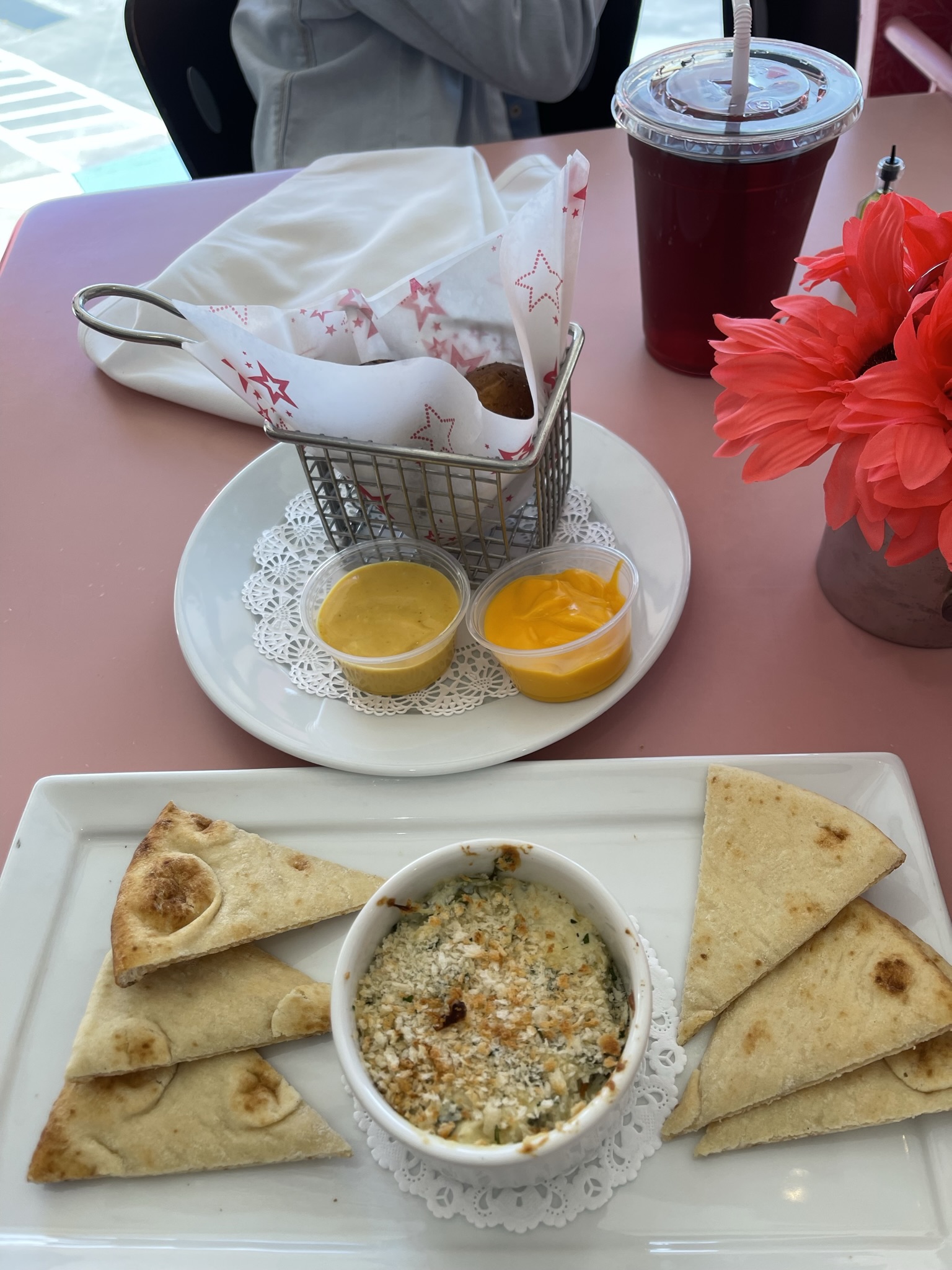 Appetizers at the American Girl Store Bistro in Dallas