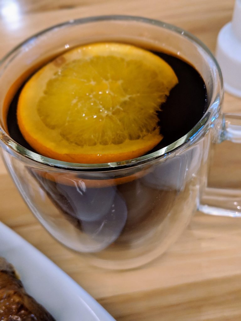 Dry January, cup of herbal tea with lemon