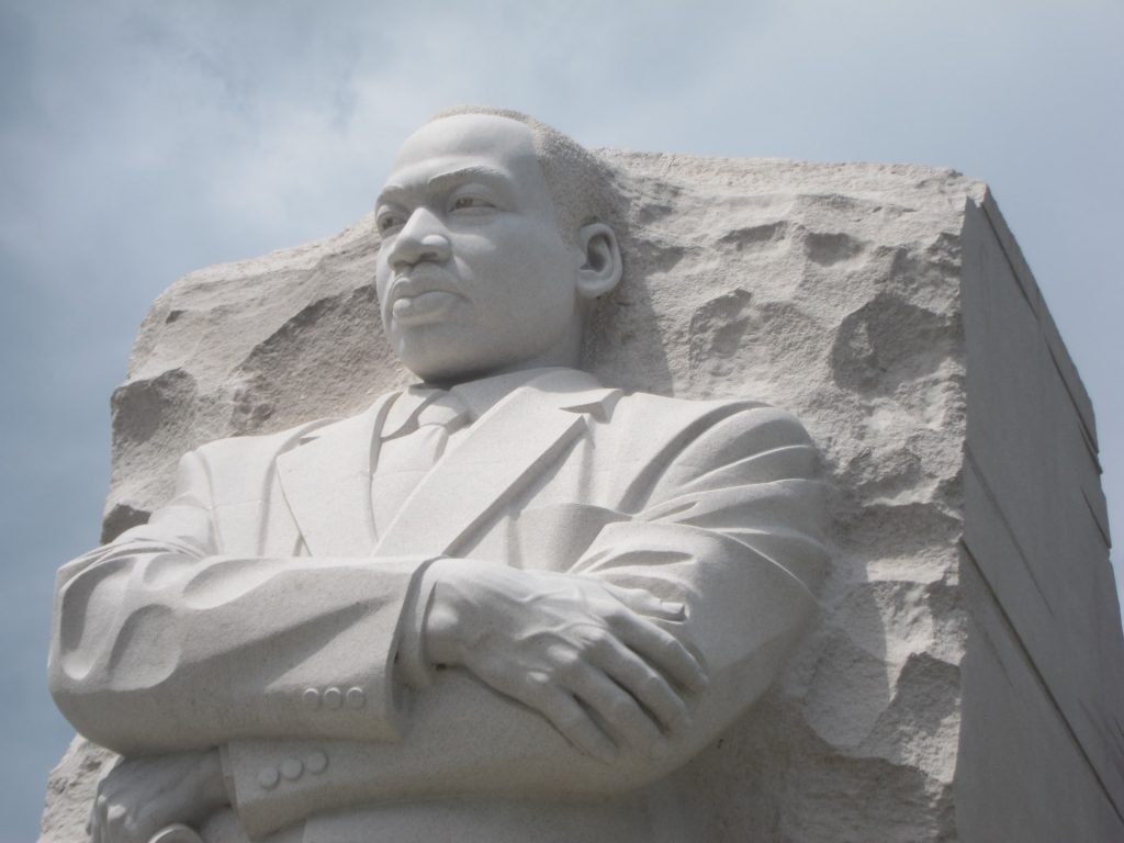MLK memorial closeup, facts about Martin Luther King, Jr.