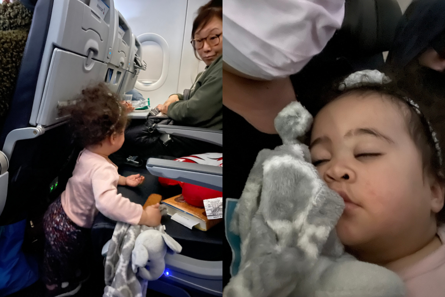 flying alone with a toddler