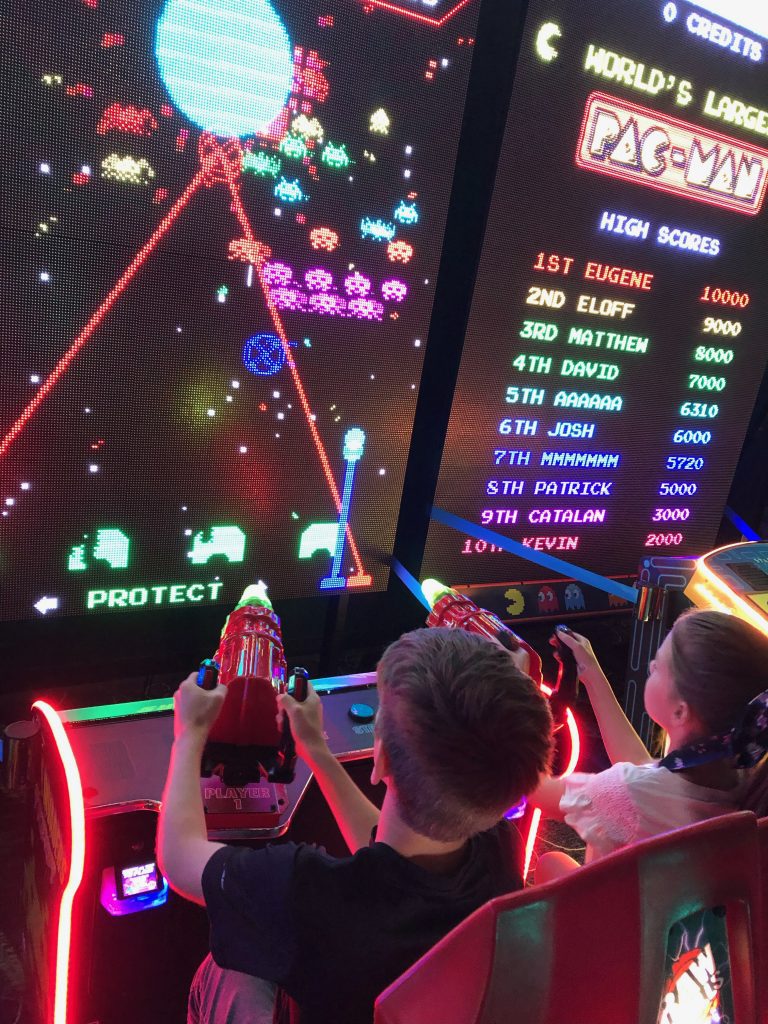 arcade games at Andretti Indoor Karting, things to do with kids in the colony tx