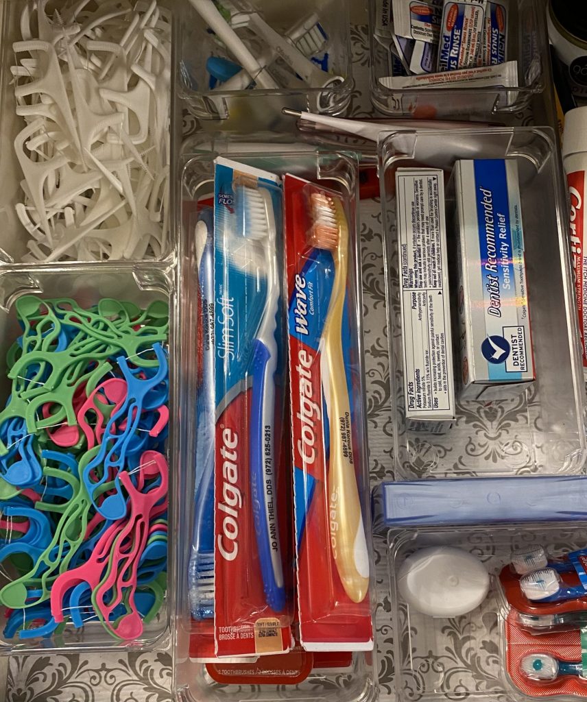 bathroom drawer, organize your stuff like a pro