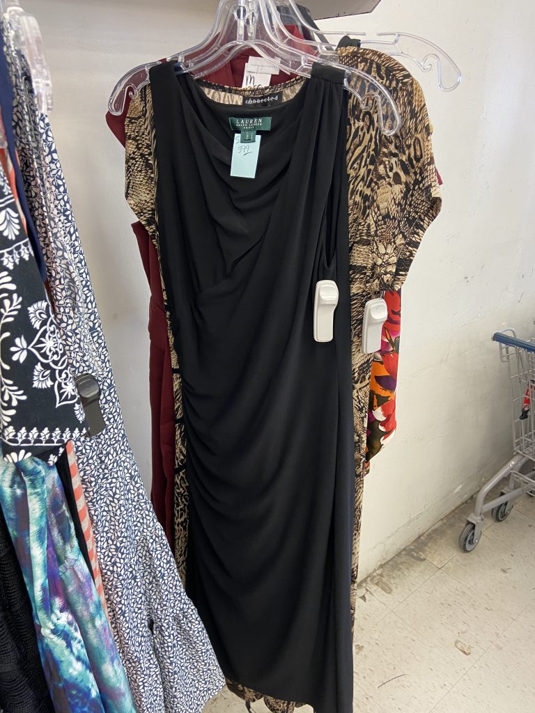 black dress at the thrift store plano