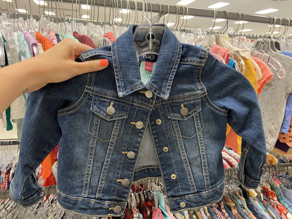 baby jean jacket, collin county thrift stores