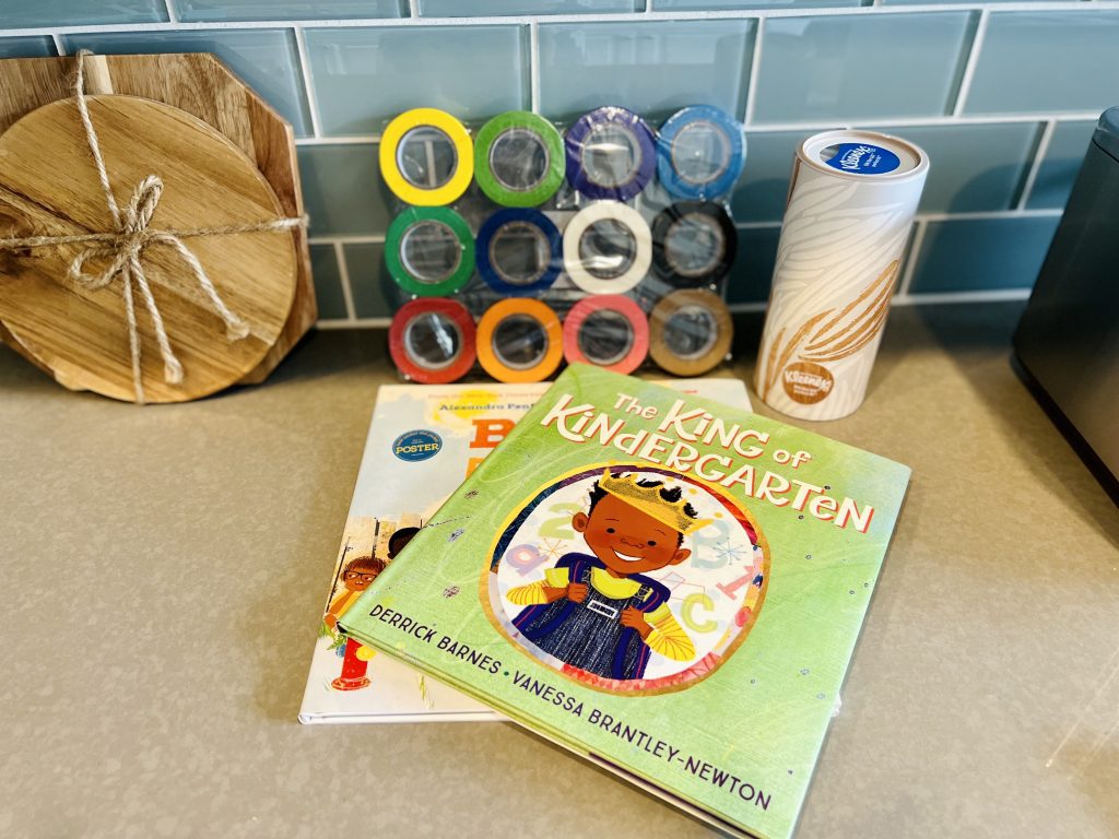 books, tape, kleenex, back to school teacher gifts from Amazon Wish List