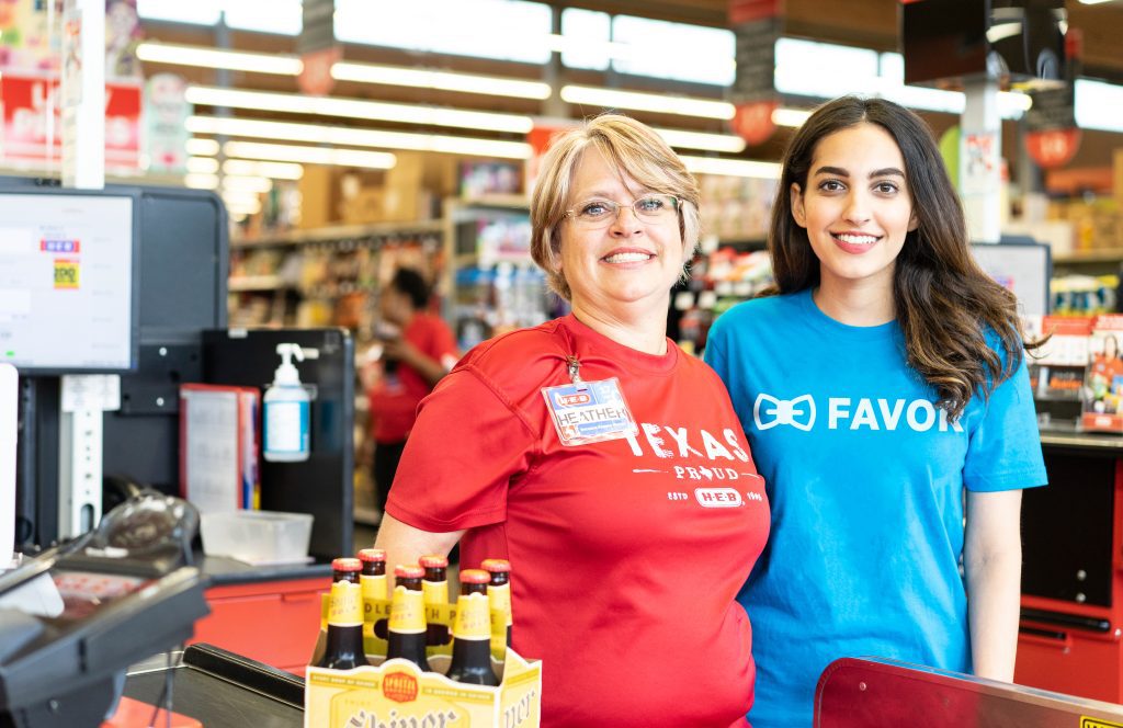 HEB and Favor Delivery share a partnership
