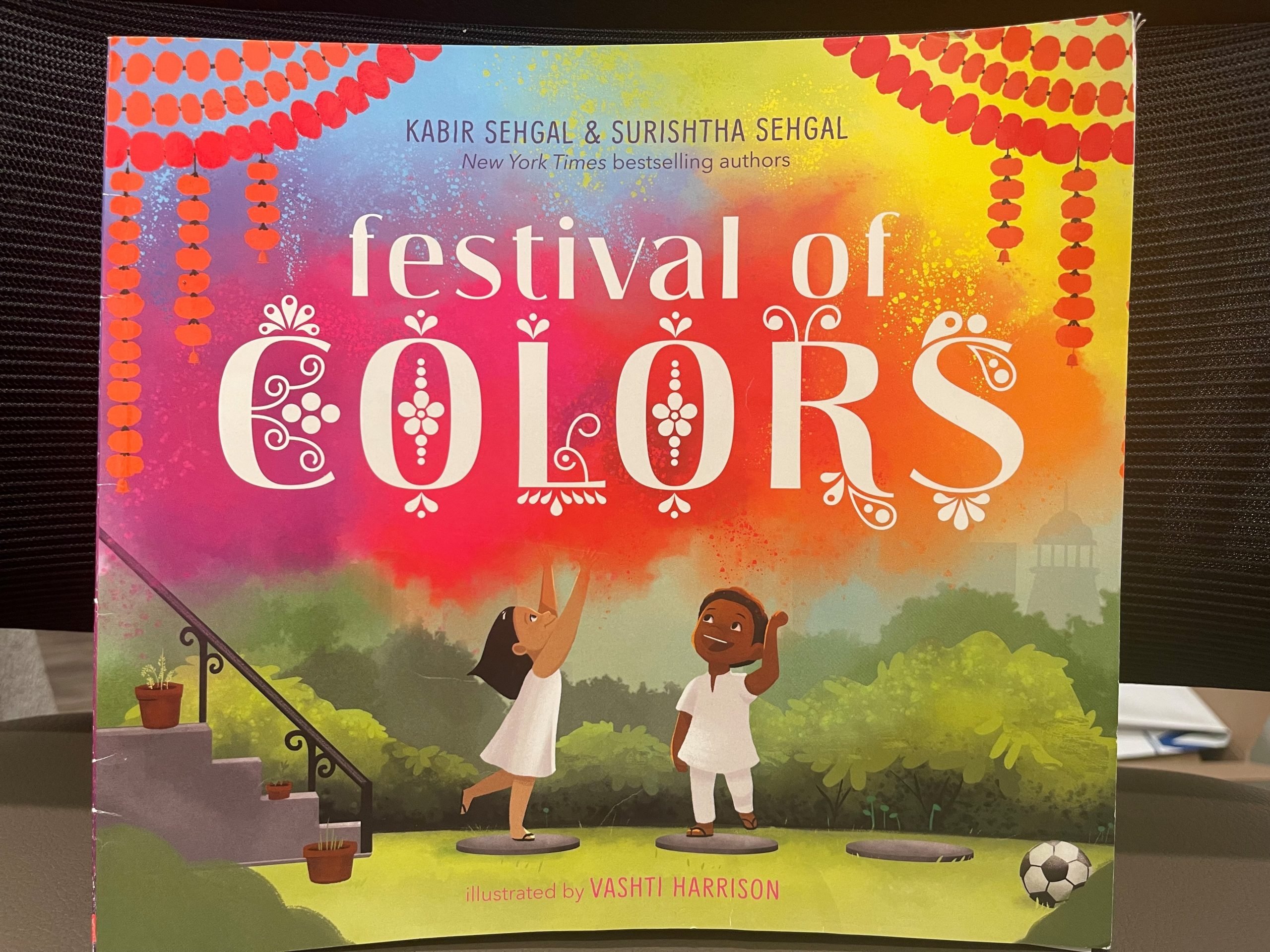 Children's book with title Festival of Colors