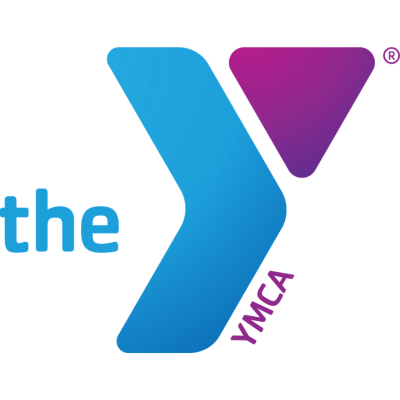 Text reading "the Y" with "YMCA" written under the large, uppercase "Y"
